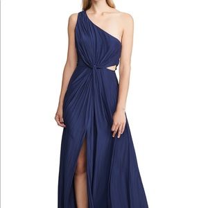Ramy brook linley dress with slit Navy